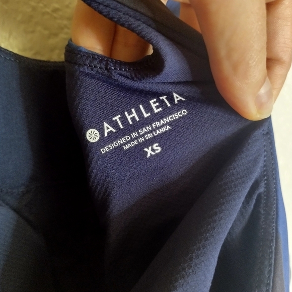 Athleta Lightning Print Support Top Sz Xs - Picture 7 of 7
